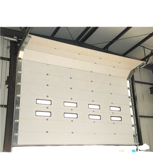 Portes sectionnelles industrielles sur mesure, design moderne haut <span class=keywords><strong>de</strong></span> gamme, résistantes au vent, pour cour - Product Image 1