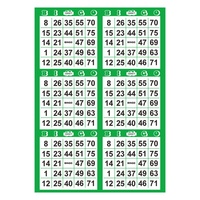 Tarjetas de Bingo Personalizadas CMYK con Diseño de 75 Bolas, 20 Hojas, Impresión Digital en Cartón, Papel Offset, Tarjetas de Visita, Película de Tamaño Personalizado