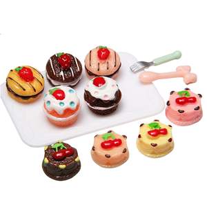 Accesorios de Resina con Forma de Pastel de Fresa para Decoración, Fundas de Teléfono, Pendientes, Llaveros, Colgantes, Adornos para Casa de Muñecas, Venta al por Mayor - Product Image 5