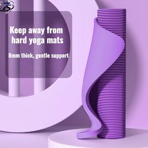 Tapis de <span class=keywords><strong>yoga</strong></span> et de fitness classique en NBR/TPE, 8 mm d'épaisseur, écologique, antidérapant, avec sangle de transport, pour <span class=keywords><strong>yoga</strong></span> et Pilates, vente en gros - Product Image 3