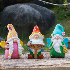 Adornos de Jardín Creativos con Diseño de Enanos de Dibujos Animados, Escultura de Resina de Duende de Bienvenida para Decoración de Interiores y Exteriores de Villas y Jardines - Product Image 4