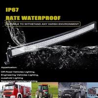 22 32 42 52 pouces 2 3 rangées 675W 540000LM haute puissance barre lumineuse LED incurvée lumière de travail pour 4x4 camion ATV voiture toit tout-terrain lumière de travail
