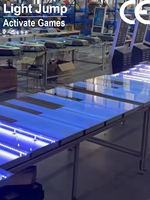 Clavier de piano hexagonal, lumière de piste de danse pour événements disco DJ, 100X30X6CM, piano interactif d'extérieur, tuile de sol lumineuse LED, IP68