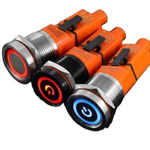 Lanboo 1NO IP68 cao hiện tại bi-màu cảm ứng chuyển đổi vòng LED/ Ring + biểu tượng quyền lực - Product Image 1