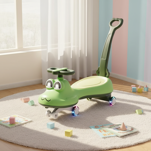 Voiture Twister pour enfants avec lumières et musique voiture à bascule anti-roulis pour bébé avec poignée de poussée amovible voiture jouet pour enfants - Product Image 1