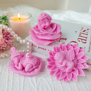 <span class=keywords><strong>Molde</strong></span> de Silicona 3D de Ángel para Velas de Aromaterapia Jabón Lindo de Bebé Moldes DIY para <span class=keywords><strong>Fondant</strong></span> y Chocolate - Product Image 3