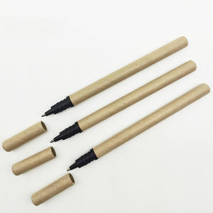 Stylo en papier réutilisable, écologique, recyclé, respectueux de l'environnement, stylo à bille en papier enroulable avec logo personnalisé - Product Image 2