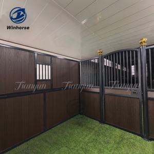 لوحة تقسيم إسطبل الخيول من الفولاذ المجلفن بالغمس الساخن مباشرة من المصنع، إطار عالي القوة للتركيب في الاسطبلات - Product Image 4