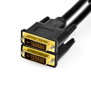 El mejor cable DVI 24 + 1, doble enlace, Monitor de dos vías, Cable <span class=keywords><strong>Vedia</strong></span>, chapado en oro, macho a macho, ordenador DVI 241 CE ROHS, negro y rojo, negro + rojo - Product Image 2