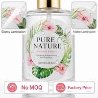 Étiquette personnalisée transparente en vinyle BOPP, autocollante, imperméable, avec logo, pour flacon de cosmétique, shampoing, parfum, soin de la peau