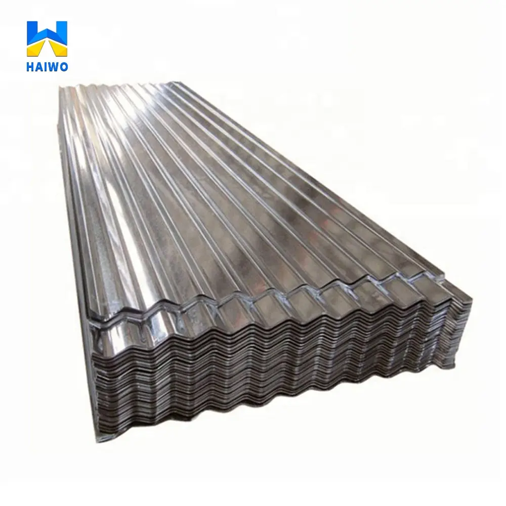 Chapas de aço galvanizadas para telhados chapa de aço 4x8 de zinco corrugado de calibre 28 na China