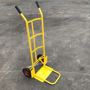 भारी ड्यूटी हैंड ट्रॉली ht40 ht50 के साथ 8 "ठोस पहिया फोल्डिंग टो प्लेट भंडारण उपकरण कार्ट के साथ - Product Image 4