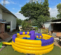 Jeu gonflable Wipeout de 5 à 8 m de diamètre pour location événementielle, parcs d'attractions et usage domestique