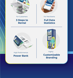 Estación de Alquiler de Bancos de Energía Compartidos Y2 Power EXO de 32 Ranuras con 32 Bancos de Energía para Uso Comercial, Máquina Expendedora de Carga - Product Image 3