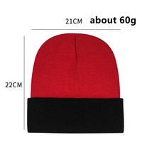 Vente en gros de tuques chaudes et unies bicolores avec logo brodé sur mesure bonnet d'hiver en tricot néon en jacquard acrylique de créateur