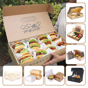 Boîte d'Emballage Personnalisée Printon pour Plats <span class=keywords><strong>à</strong></span> Emporter, Frites, Burgers et Poulet Frit - Product Image 2