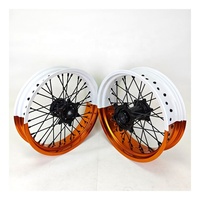 Roues Supermoto de 17 pouces pour EXC SXF XC-W 125 250 300 450 500, jantes de course Motard en aluminium CNC durable anodisé, 17x3.5 17x5.0