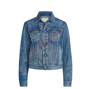 100% qualité d'exportation vêtements pour femmes veste en jean prix de gros fabricant d'usine direct femmes veste en jean - Product Image 1