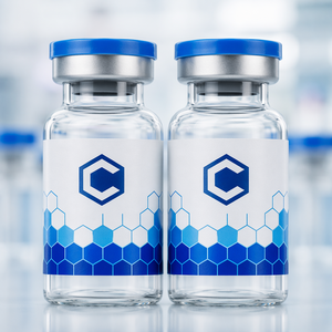 Biotech Style Custom Logo Self Adhesive Bottle <b>Labels</b> Suitable for Peptide Specimen Xilin Vial Batch Classification - Product Image 3