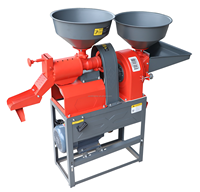 Machine agricole multifonctionnelle automatique à moteur diesel pour le décorticage et le broyage du riz, avec fonction de moulin à riz et moteur à roulement