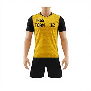 Uniformes de Fútbol Personalizados de Alta Calidad con Logotipo, 100% Poliéster Reflectante, Ligeros, de Secado Rápido y Transpirables, Cuello en V, Diseño Moderno para Hombre - Product Image 1