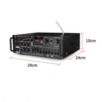 AV-MP326BT Haute puissance 300W*2 110V 220V 12V 2.0 Bleu. Amplificateur de son pour voiture, karaoké, égaliseur équilibré, amplificateur de voiture