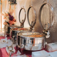 Plats Chauffants Ronds Hydrauliques en Acier Inoxydable XINGPAI, pour Restauration et Buffets