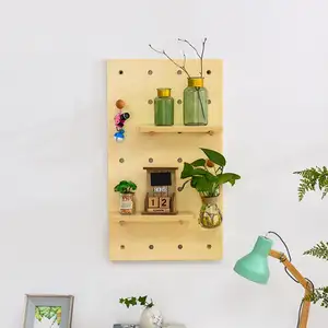 गर्म बेच प्रकृति नई डिजाइन घर सजावट उत्पादों लकड़ी खूंटी बोर्ड