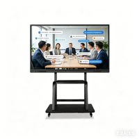 Tableau blanc interactif LCD 65 pouces à fixation murale 4K UHD Intel Core I3/i5/i7 tactile 40 points Android/Windows pour l'éducation