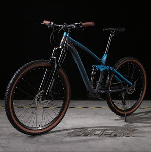 Bicicletta da Montagna a 30 Velocità Rossa 26 27.5 Pollici in Lega di Alluminio con Telaio Ammortizzato e Freni a Disco Meccanici - Product Image 3