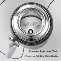 Thermos à double paroi en acier inoxydable avec couvercle-gobelet