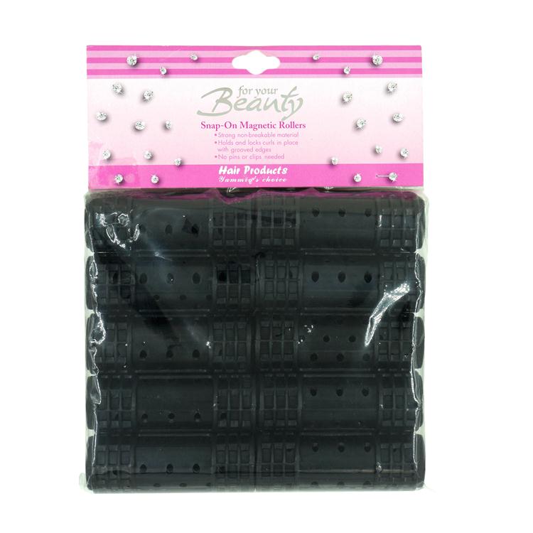 10х магнитные волнистые ролики для волос, 1 дюйм, диаметр, набор пластиковых роликов для волос