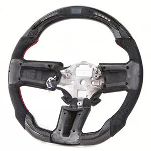Volante Deportivo de Fibra de Carbono Forjado con LED para <span class=keywords><strong>Ford</strong></span> <span class=keywords><strong>Mustang</strong></span> EcoBoost <span class=keywords><strong>GT</strong></span>, Venta Directa de Fábrica, Descuento, Disponible en Stock - Product Image 4