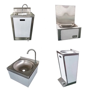 Évier à main intelligent en acier inoxydable 304 pour fournitures de <span class=keywords><strong>restaurant</strong></span> bassins ronds à pédale avec robinet à col de cygne - Product Image 4