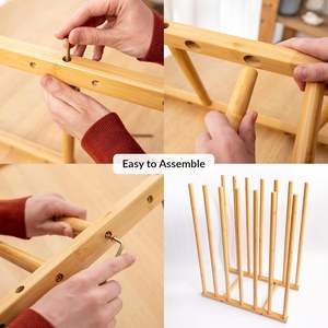 Scaffale Portaoggetti in Bambù <span class=keywords><strong>per</strong></span> Arte, Organizzatore Artistico, Ottimizza lo Spazio Artistico, Porta <span class=keywords><strong>Tele</strong></span> in Legno - Product Image 6