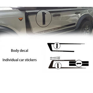 Pegatina de decoración para el cuerpo del coche, pegatinas de logotipo personalizado, modificación negra, impresión personalizada para Ford <span class=keywords><strong>bronco</strong></span> 2021 2022 2023 - Product Image 3
