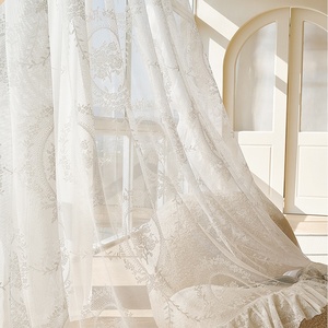 <span class=keywords><strong>Tende</strong></span> pizzo bianco cina fornisce bianco puro Voile Jacquard <span class=keywords><strong>tende</strong></span> di pizzo per il soggiorno <span class=keywords><strong>camera</strong></span> da letto - Product Image 5