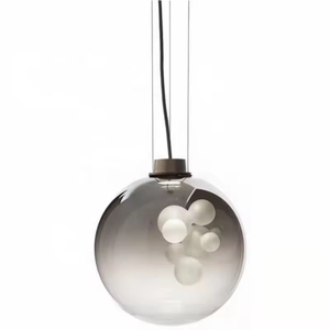 Venta caliente Bola de burbuja de cristal candelabro iluminación comedor bar moderno Simple pequeña luz colgante - Product Image 6