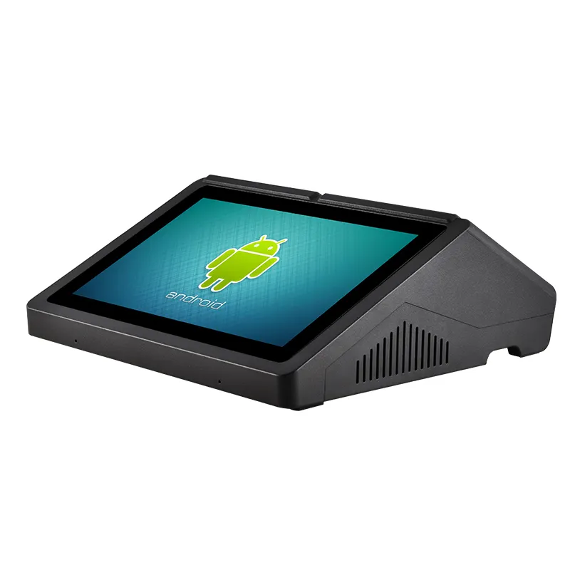Tablet dokunmatik ekran Windows Android gıda sipariş yazarkasa hepsi bir POS sistemleri ile LCD müşteri ekranı A1190
