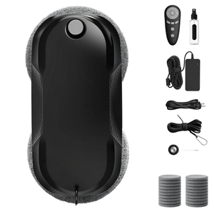 <span class=keywords><strong>Nettoyeur</strong></span> de vitres magnétique <span class=keywords><strong>double</strong></span> face électrique avec télécommande, sans traces, pour le nettoyage des vitres domestiques, adapté aux vitrages - Product Image 1