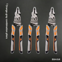 Pince coupante à cliquet orange-gris, pinces à ressort industrielles, version domestique DIY, pour circlips en acier, poignées ABS OEM, anti-ESD