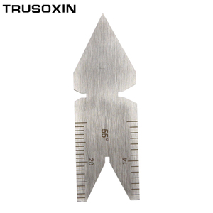 Juego de 7 piezas de medidores de inspección de soldadura de acero inoxidable, kit de medición de costuras de soldadura, ranuras, coronas, regla ulnar y plantilla de medición de ángulos - Product Image 5