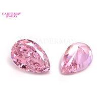 Pierres précieuses synthétiques, 8a, couleur rose gold, pendentif en zircon cubique, pierre précieuse, haute qualité, pour le moulage de cire, vente en gros
