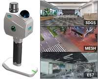 Escáner LiDAR RTK SLAM Portátil y Económico LiGrip SE, Nube de Puntos a Color, Formato 3DGS/MESH/E57, Topografía Interior, OEM, SSD de 256 GB