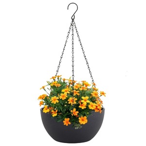<span class=keywords><strong>Jardinière</strong></span> suspendue légère en plastique de grande taille avec trous de drainage, design minimaliste moderne pour une utilisation en intérieur et en extérieur - Product Image 6