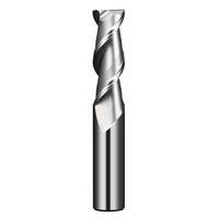 Fraise à rainurer à fond plat en carbure de tungstène à 2 dents, 55 degrés, pour alliage d'aluminium, qualité export CNC, BAIMUSHAN Zhejiang