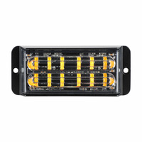 Feux de signalisation à DEL à double rangée 12V 24V à montage en surface, lampe clignotante d'urgence pour véhicule