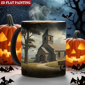 Custom Wedding Pattern Mug 11oz Frosted Black <b>Ceramic</b> Heat Sensitive Blank <b>Cup</b> - Product Image 6