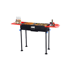 <span class=keywords><strong>Barbecue</strong></span> pliable en fer portable |   <span class=keywords><strong>Barbecue</strong></span> au charbon de bois compact pour le camping en plein air, les fêtes de plein air et les réceptions de jardin - Product Image 2