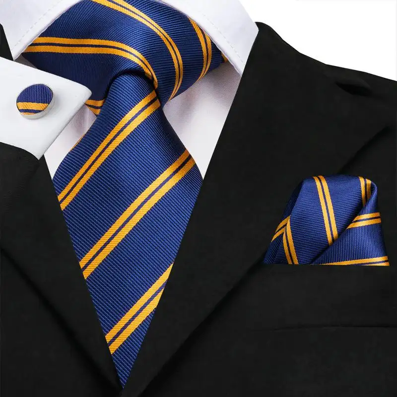 Wholesale New Design Striped Mens Ties Necktie Custom 100% Silk Ties